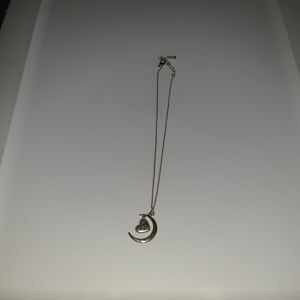 Heart and moon necklace